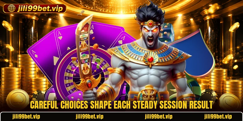 Careful choices shape each steady session result Careful choices shape each steady session result