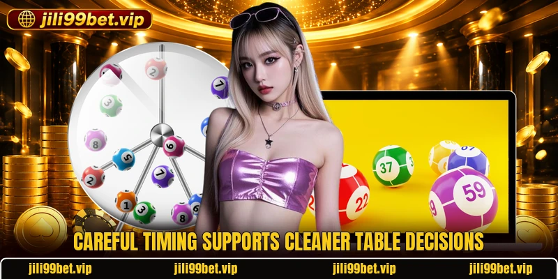Careful timing supports cleaner table decisions Careful timing supports cleaner table decisions