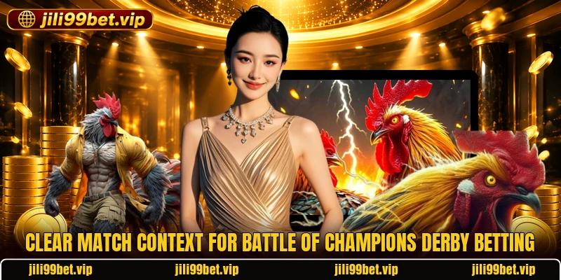 Clear match context for Battle Of Champions Derby betting Clear match context for Battle Of Champions Derby betting