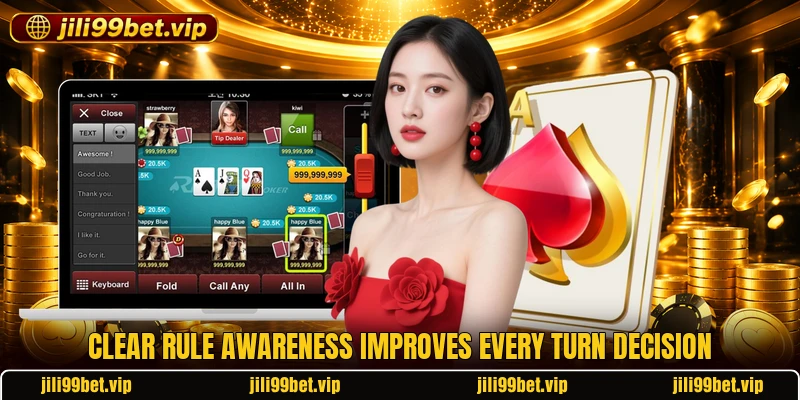 Clear rule awareness improves every turn decision Clear rule awareness improves every turn decision