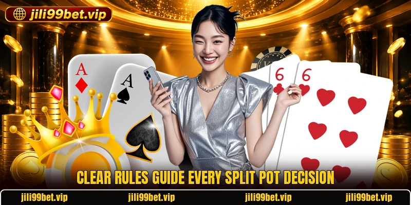 Clear rules guide every split pot decision Clear rules guide every split pot decision