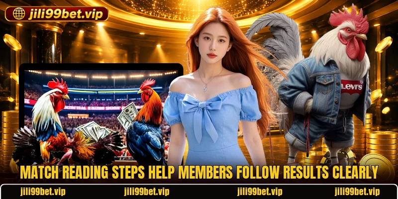 Match reading steps help members follow results clearly Match reading steps help members follow results clearly