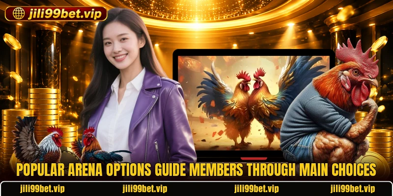 Popular arena options guide members through main choices Popular arena options guide members through main choices