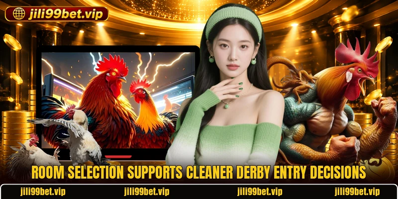 Room selection supports cleaner derby entry decisions Room selection supports cleaner derby entry decisions