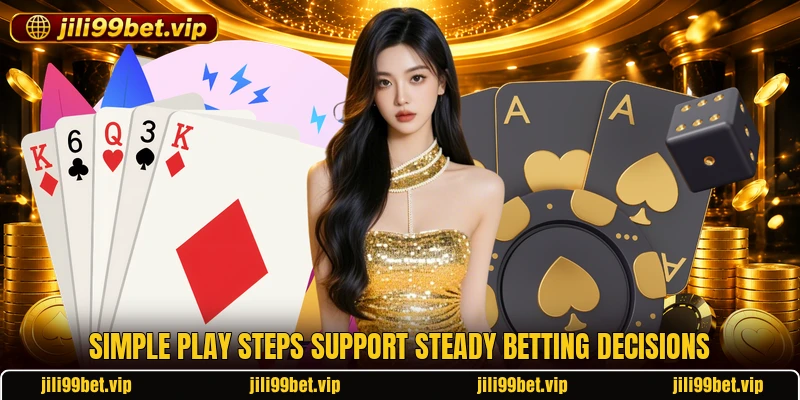 Simple play steps support steady betting decisions Simple play steps support steady betting decisions