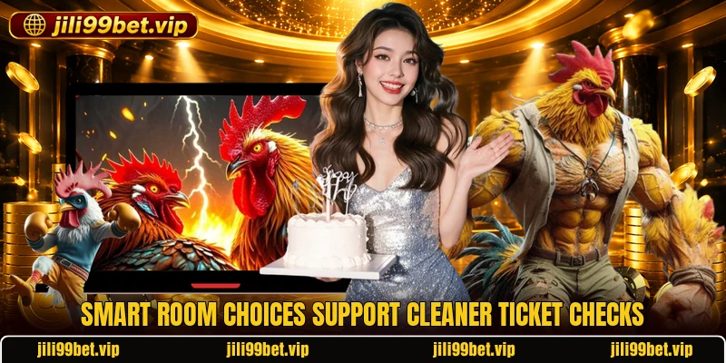 Smart room choices support cleaner ticket checks Smart room choices support cleaner ticket checks